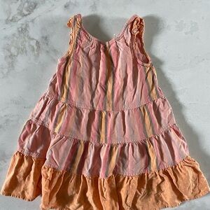 Matilda Jane Pink and Orange Striped Kids Dress